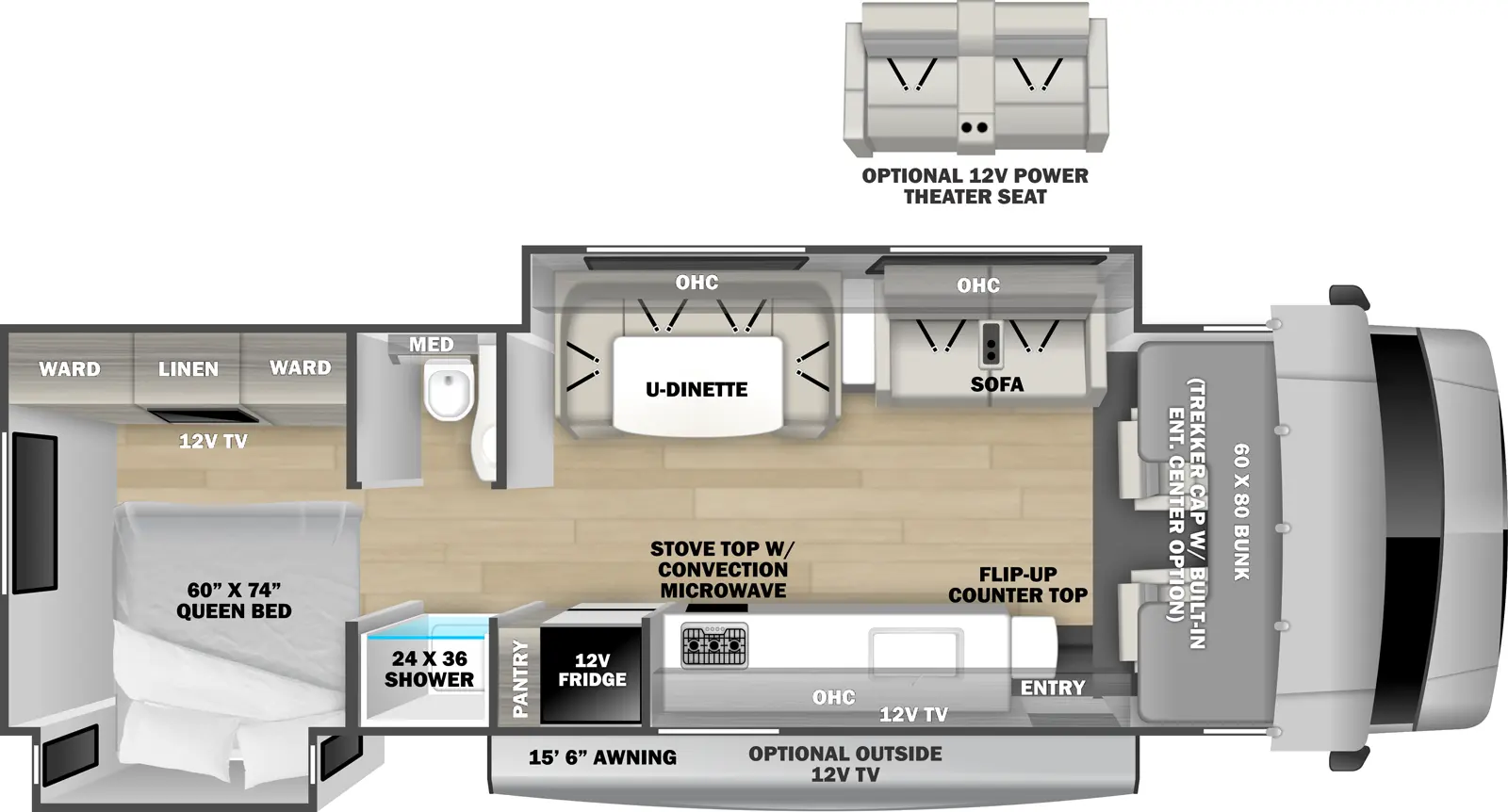 Sunseeker Classic 3010DS Floorplan